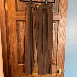 Brown Wide-Leg Trousers